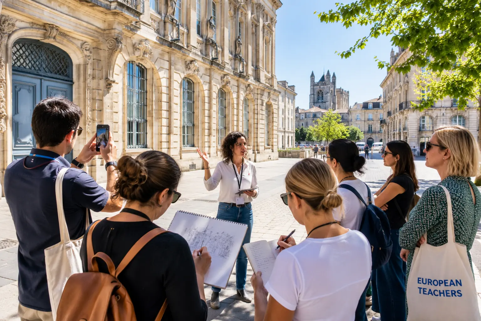 Arts education and citizenship course: teachers designing European heritage projects during an Erasmus+ training in Bordeaux