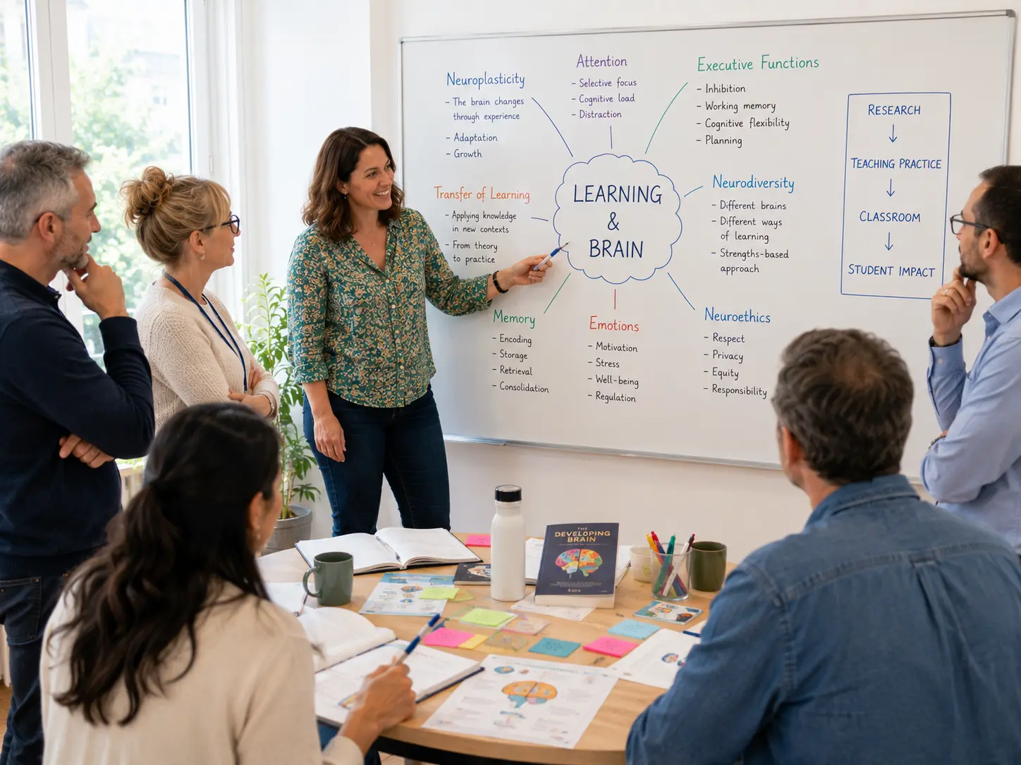 Neuroscience and educational practice: educators exploring early learning during an Erasmus+ course in Bordeaux