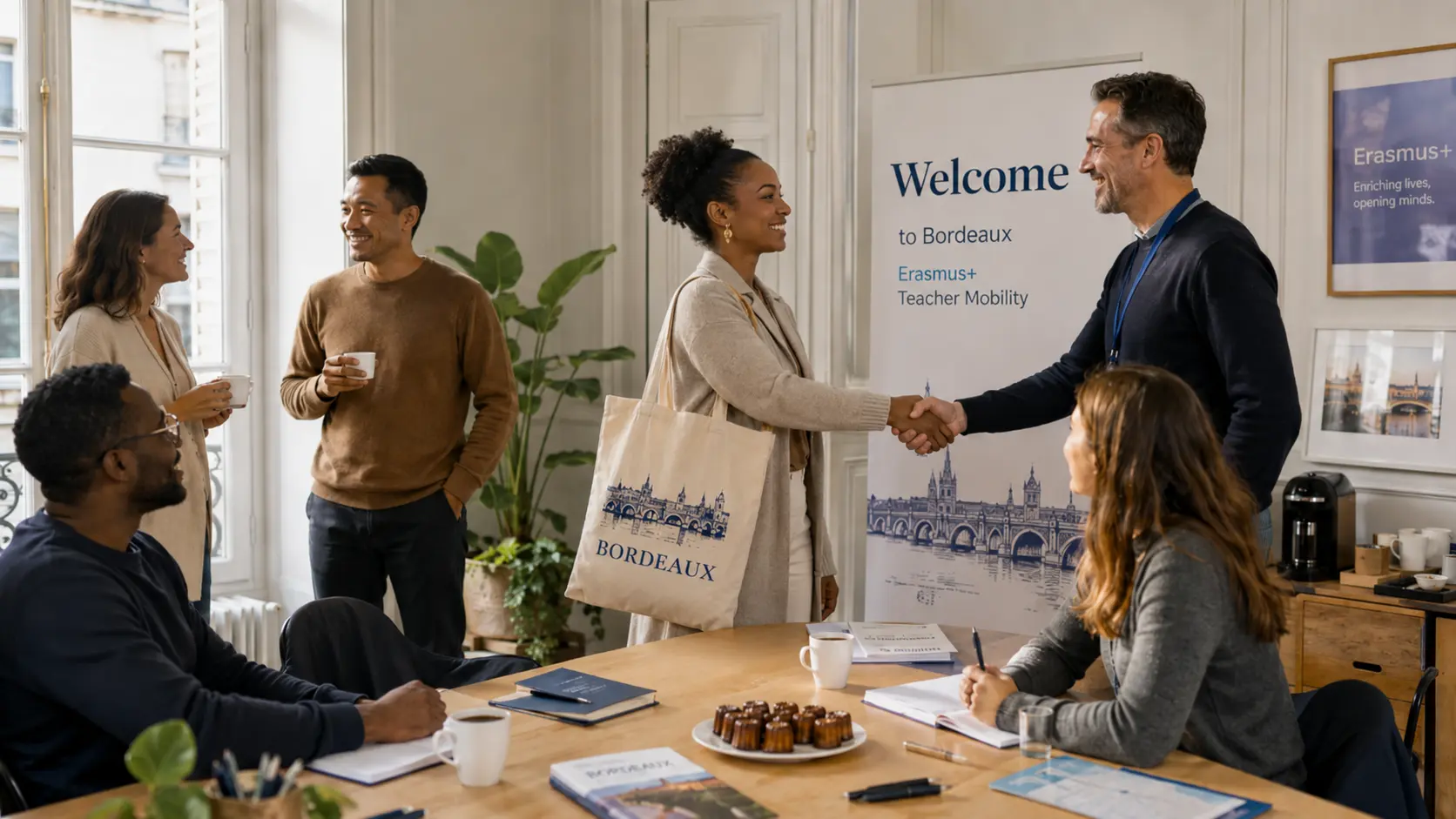 Plan your Erasmus mobility, welcome session for teachers at European Teachers in Bordeaux
